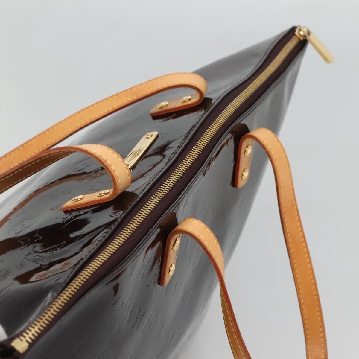 Louis Vuitton Bellevue Handbag Monogram Vernis, PURPLE, PATENT_LEATHER, Tote bag