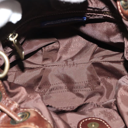 Burberry Blue Label Handbag Wool, BROWN, WOOL, Shoulder bag