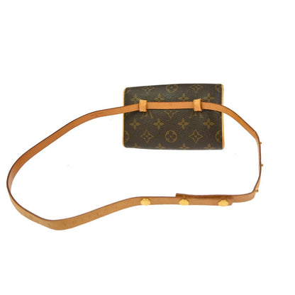 Louis Vuitton Florentine Waist Bag Monogram Canvas, BROWN, CANVAS, Clutche & pouche