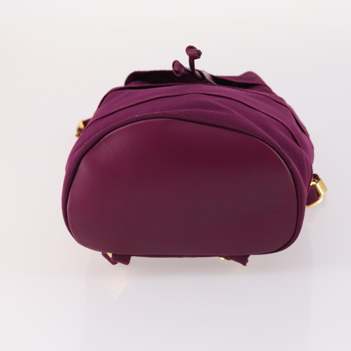 Salvatore Ferragamo Vala Backpack Canvas, PURPLE, CANVAS, Backpack