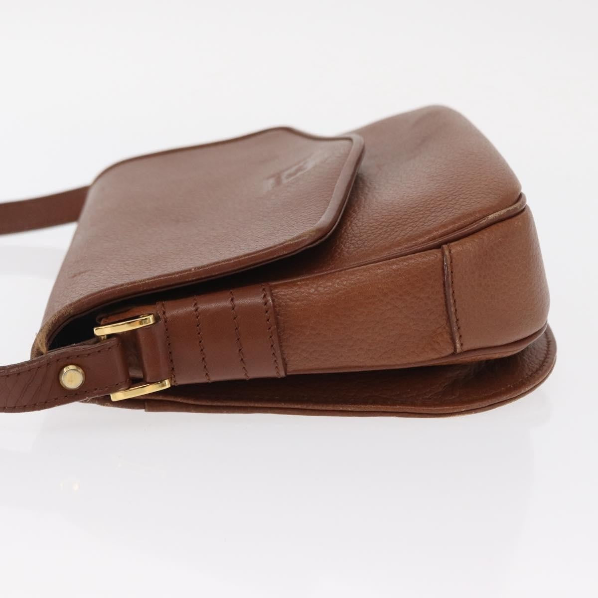 Burberry Vintage Shoulder Bag Leather, BROWN, LEATHER, Shoulder bag