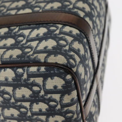 Christian Dior Vintage Trotter Boston Bag Diorissimo Canvas, NAVY, CANVAS, Handbag