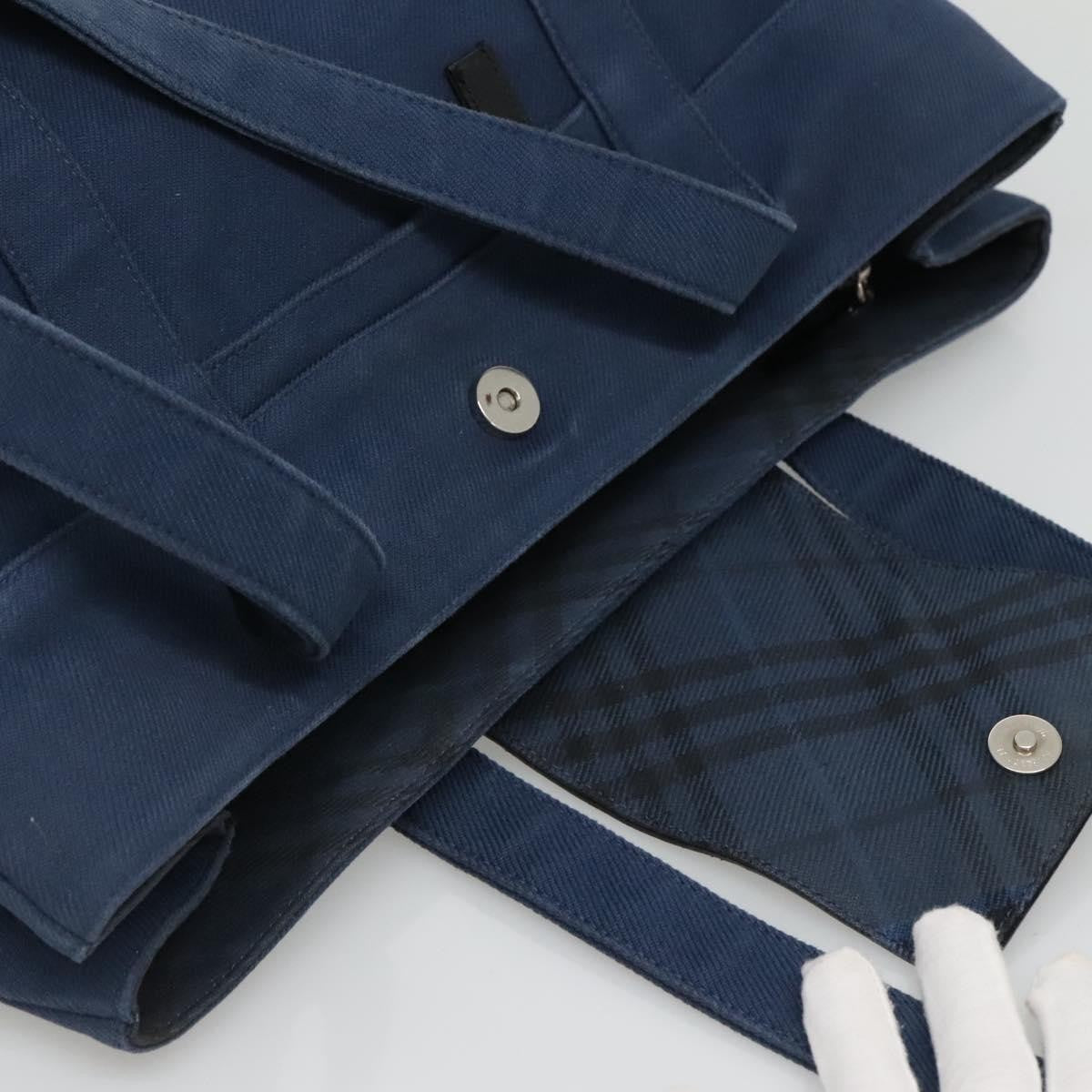 Burberry Blue Label Tote Bag Canvas, BLUE, CANVAS, Tote bag