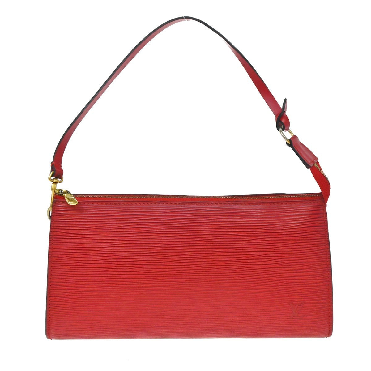 Louis Vuitton Pochette Accessoires Epi Leather, Red, Leather, Clutch