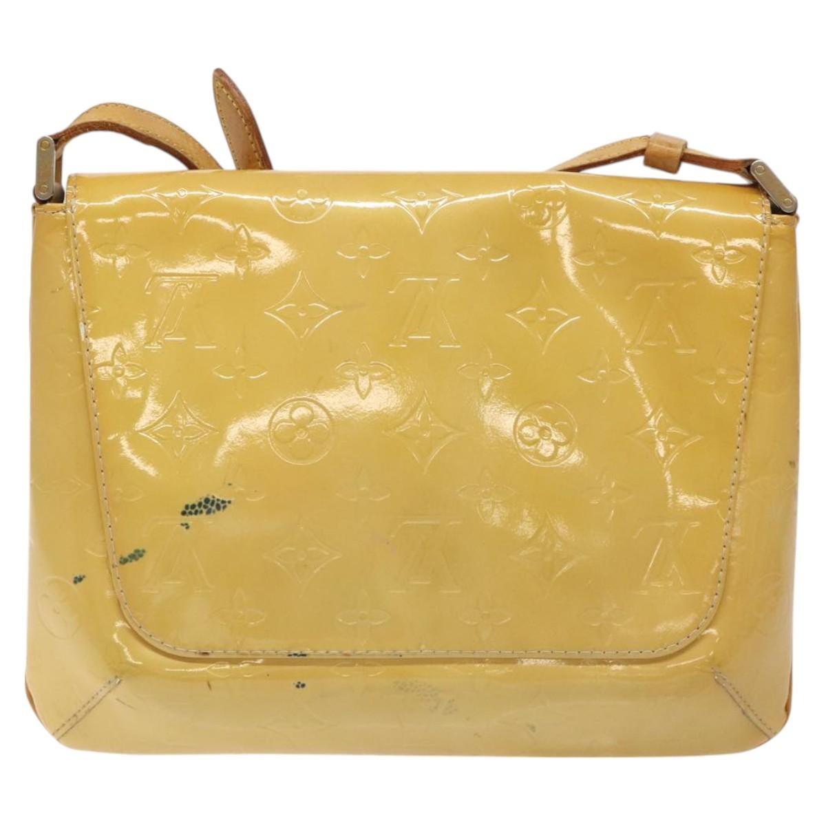 Louis Vuitton Thompson Street Handbag Monogram Vernis, BEIGE, PATENT_LEATHER, Handbag