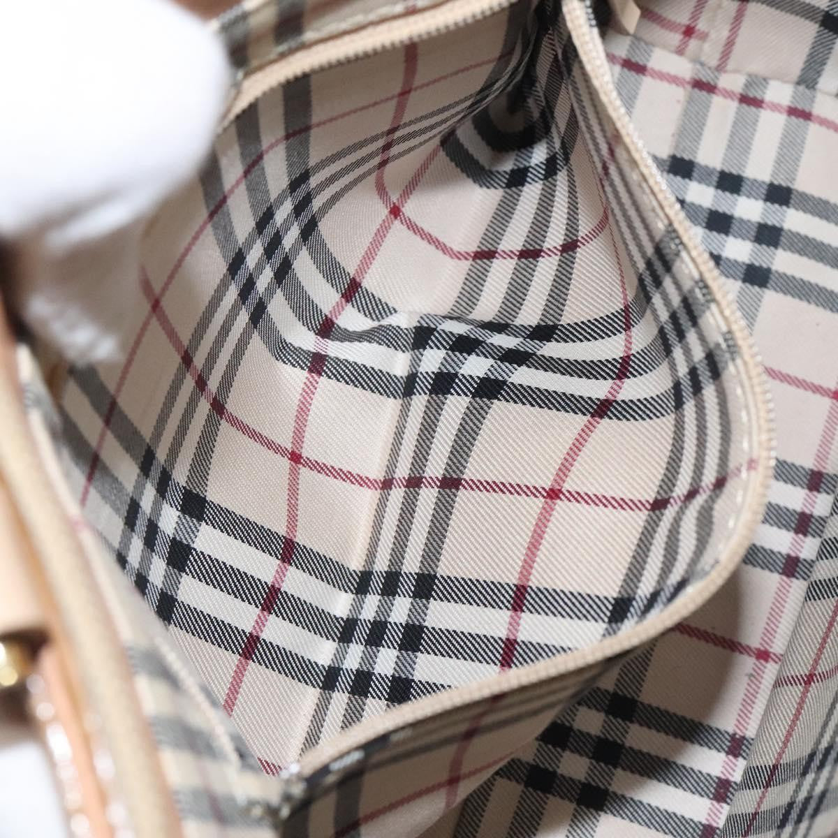 Burberry Vintage Handbag Leather, BEIGE, LEATHER, Handbag