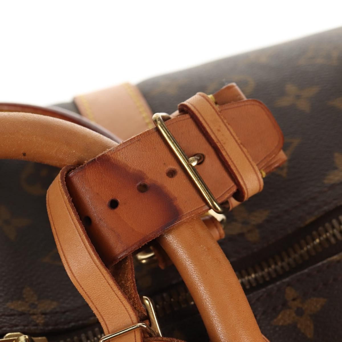Louis Vuitton Keepall Bag Monogram Canvas, BROWN, CANVAS, Travel bag
