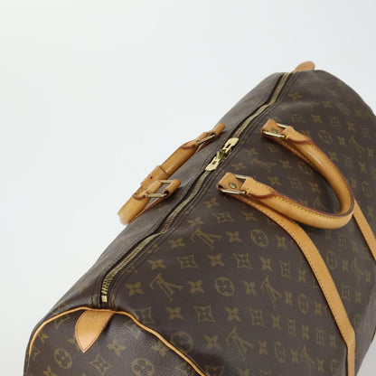 Louis Vuitton Keepall Bag Monogram Canvas, BROWN, CANVAS, Travel bag