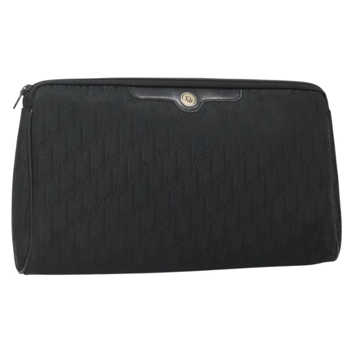 Christian Dior Trotter pouch Diorissimo Canvas, BLACK, CANVAS, Clutche & pouche