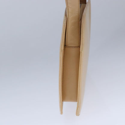 Prada Vintage Shoulder Bag Leather, BEIGE, LEATHER, Shoulder bag