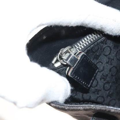 Celine C Macadam Handbag Canvas, BLACK, CANVAS, Handbag