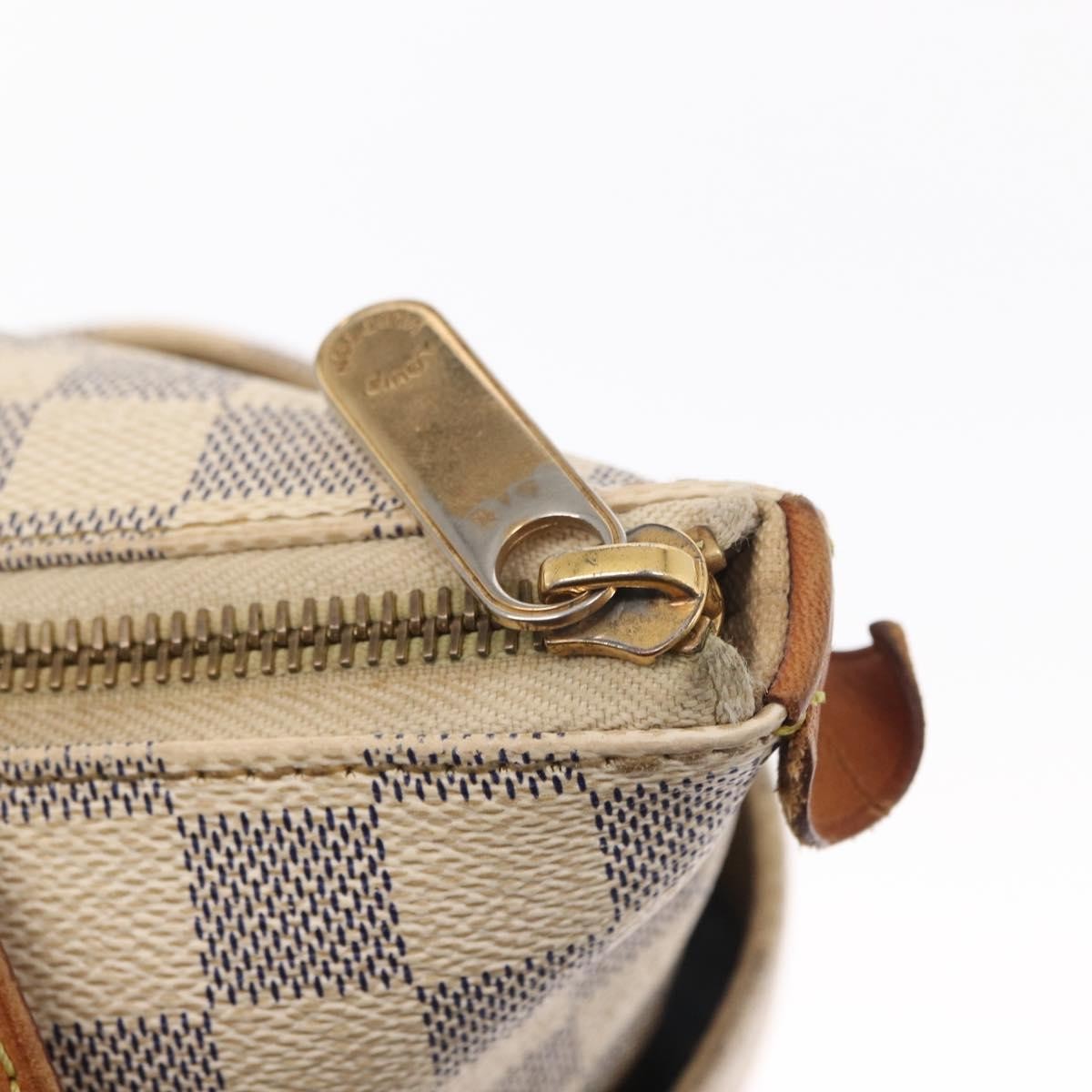 Louis Vuitton Totally Handbag Damier azur, WHITE, CANVAS, Tote bag