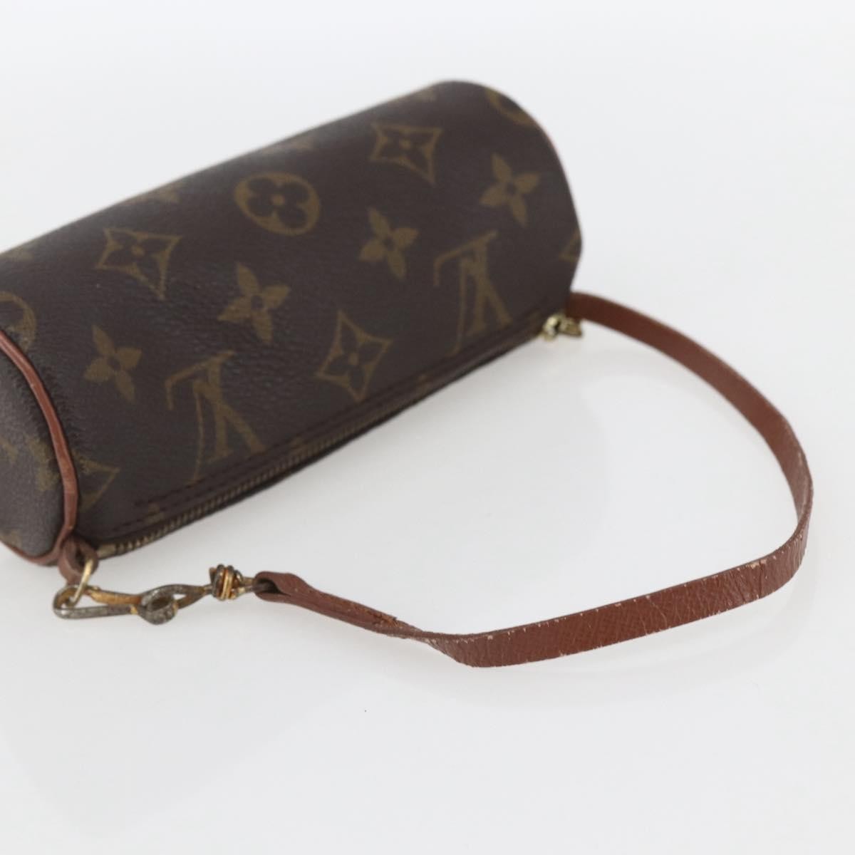 Louis Vuitton Papillon Pochette Monogram Canvas, BROWN, CANVAS, Clutche & pouche