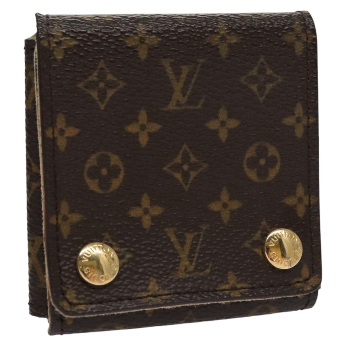 Louis Vuitton CASE JEWELRY BOX Canvas, BROWN, CANVAS, Wallets