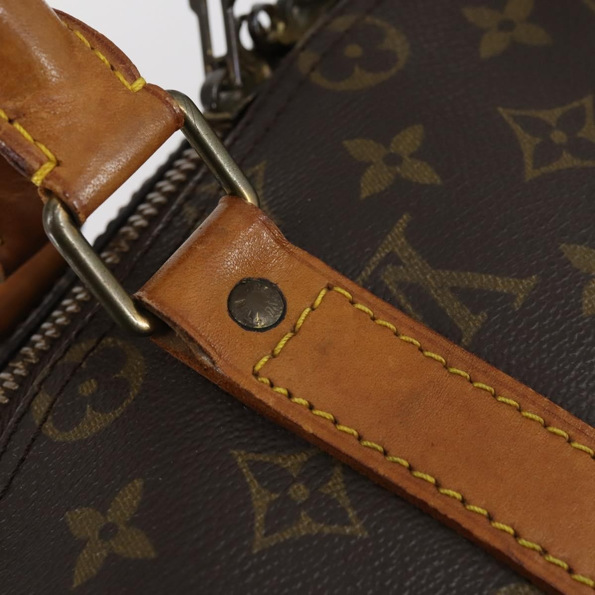 Louis Vuitton Keepall Bag Monogram Canvas, BROWN, CANVAS, Travel bag