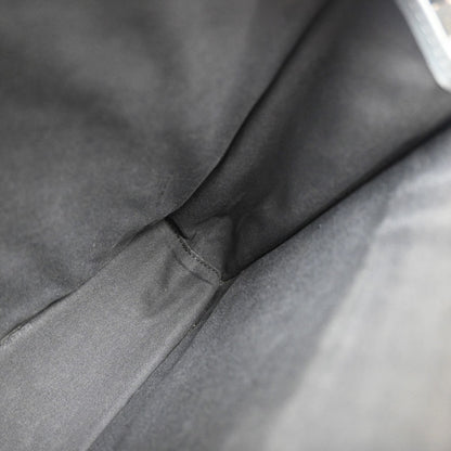 Fendi Monster Front Pocket Clutch Leather with Fur, GRAY, LEATHER, Clutche & pouche