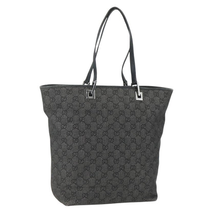 Gucci Vintage Bucket Shopping Tote GG Canvas, BLACK, CANVAS, Tote bag