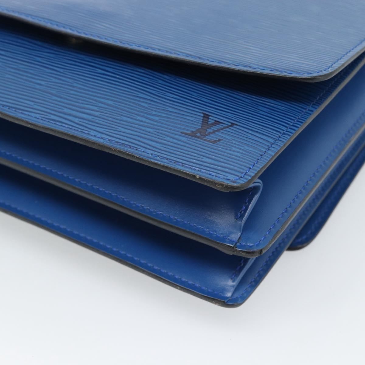 Louis Vuitton Grenelle Shoulder Bag Epi Leather, Blue, Leather, Shoulder Bag
