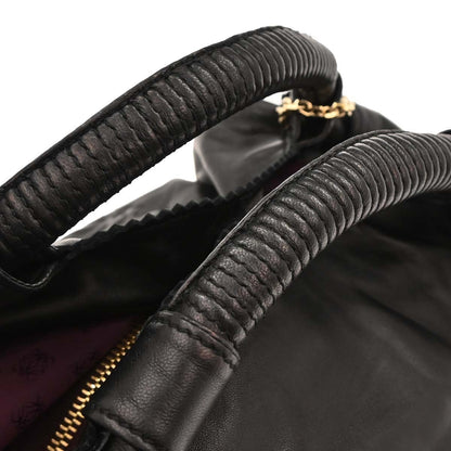 Loewe Anagram Logo Nappa Aire Hand Bag Leather, BLACK, LEATHER, Handbag