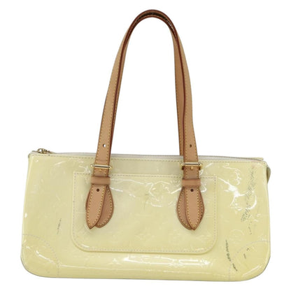Louis Vuitton Rosewood Avenue Handbag Monogram Vernis, YELLOW, PATENT_LEATHER, Handbag
