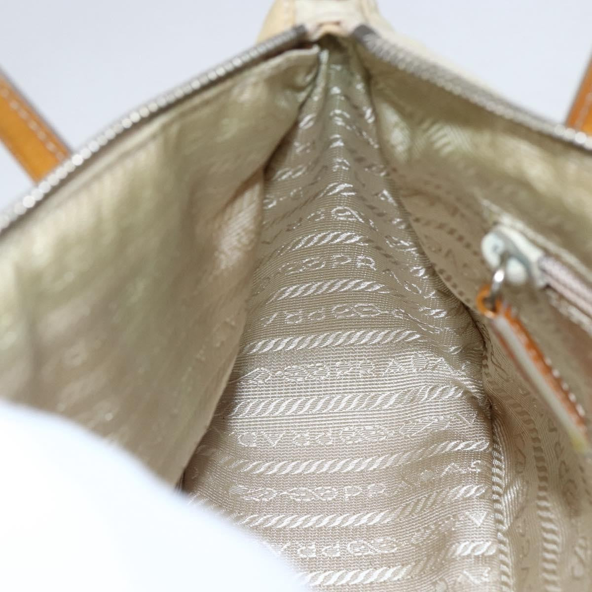 Prada Vintage Handbag Tessuto, BEIGE, NYLON, Handbag