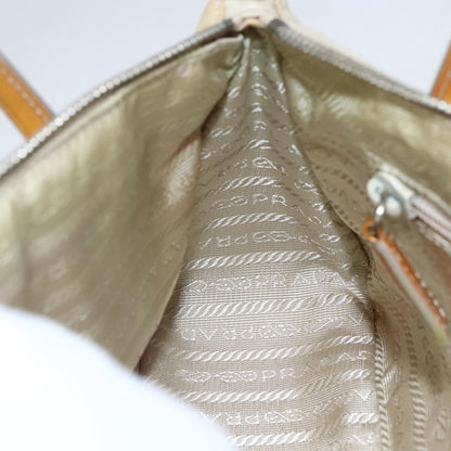Prada Vintage Handbag Tessuto, BEIGE, NYLON, Handbag