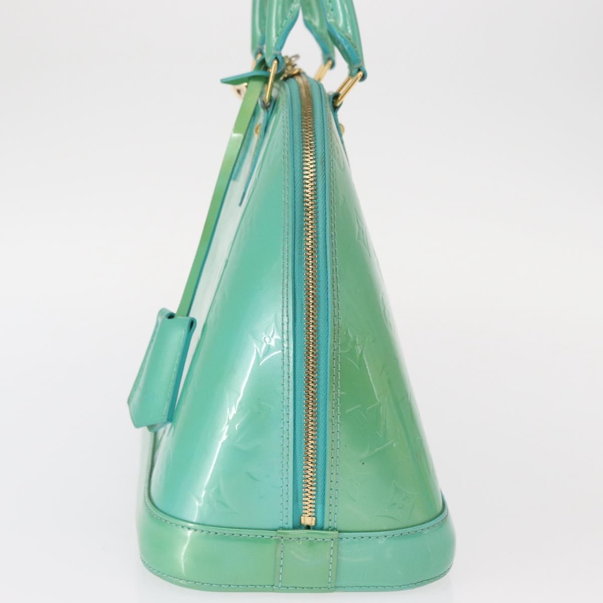 Louis Vuitton Alma Handbag Patent Leather, BLUE, PATENT_LEATHER, Handbag