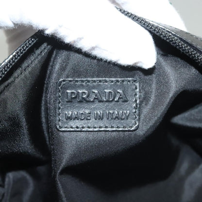 Prada Pochette Wool, BLACK, WOOL, Clutche & pouche