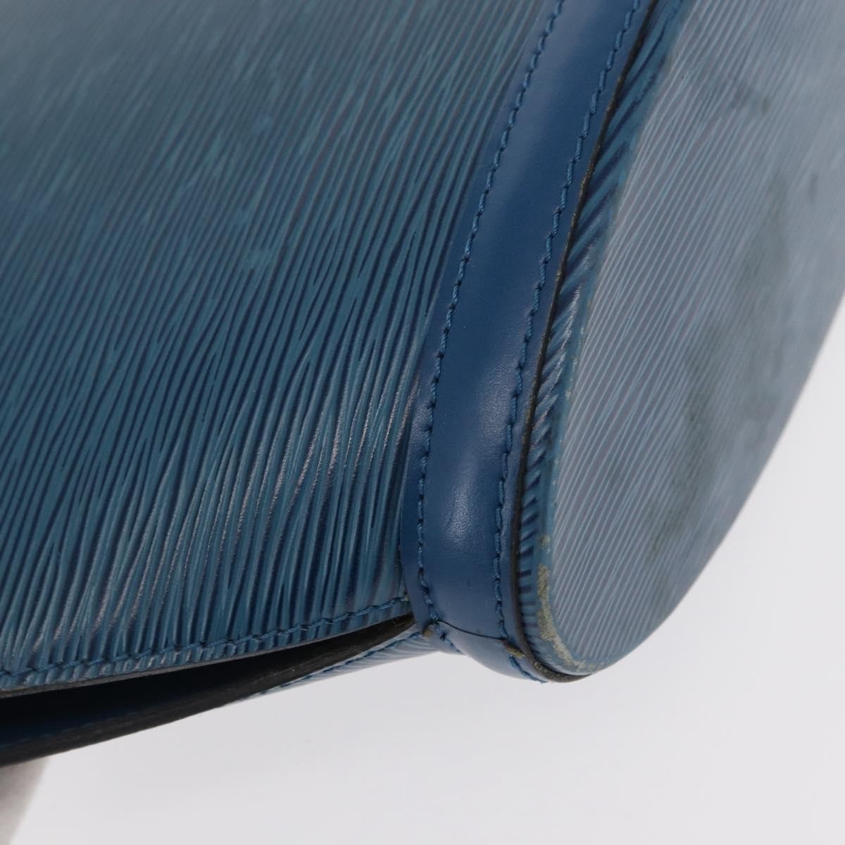 Louis Vuitton Saint Jacques Handbag Epi Leather, BLUE, LEATHER, Shoulder bag
