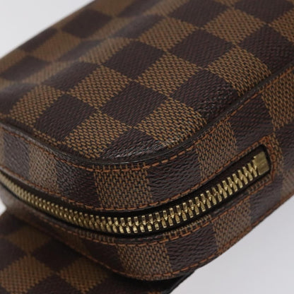 Louis Vuitton Geronimos Waist Bag Damier, BROWN, CANVAS, Clutche & pouche