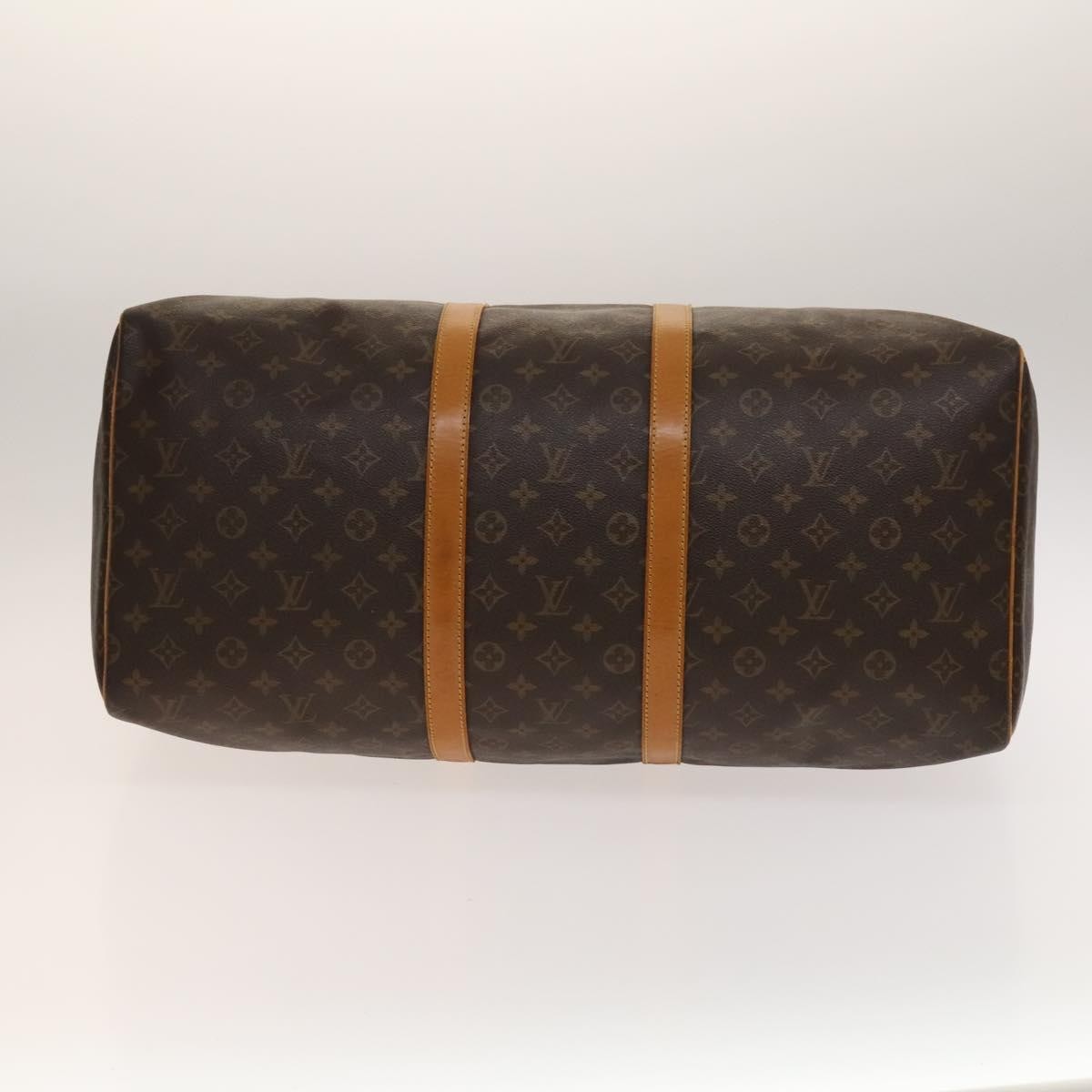 Louis Vuitton Keepall Bag Monogram Canvas, BROWN, CANVAS, Travel bag