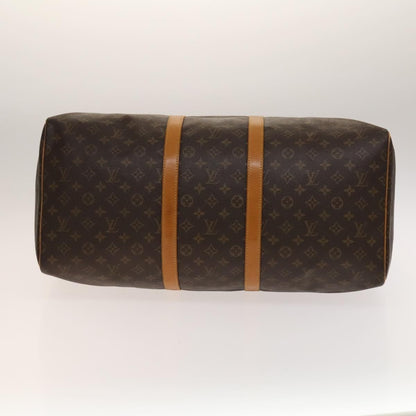 Louis Vuitton Keepall Bag Monogram Canvas, BROWN, CANVAS, Travel bag