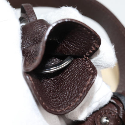 Salvatore Ferragamo Gancini handbag Leather, BEIGE, LEATHER, Handbag