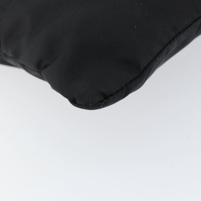 Prada Zip Messenger Bag Horizontal Quilt Tessuto, BLACK, NYLON, Shoulder bag