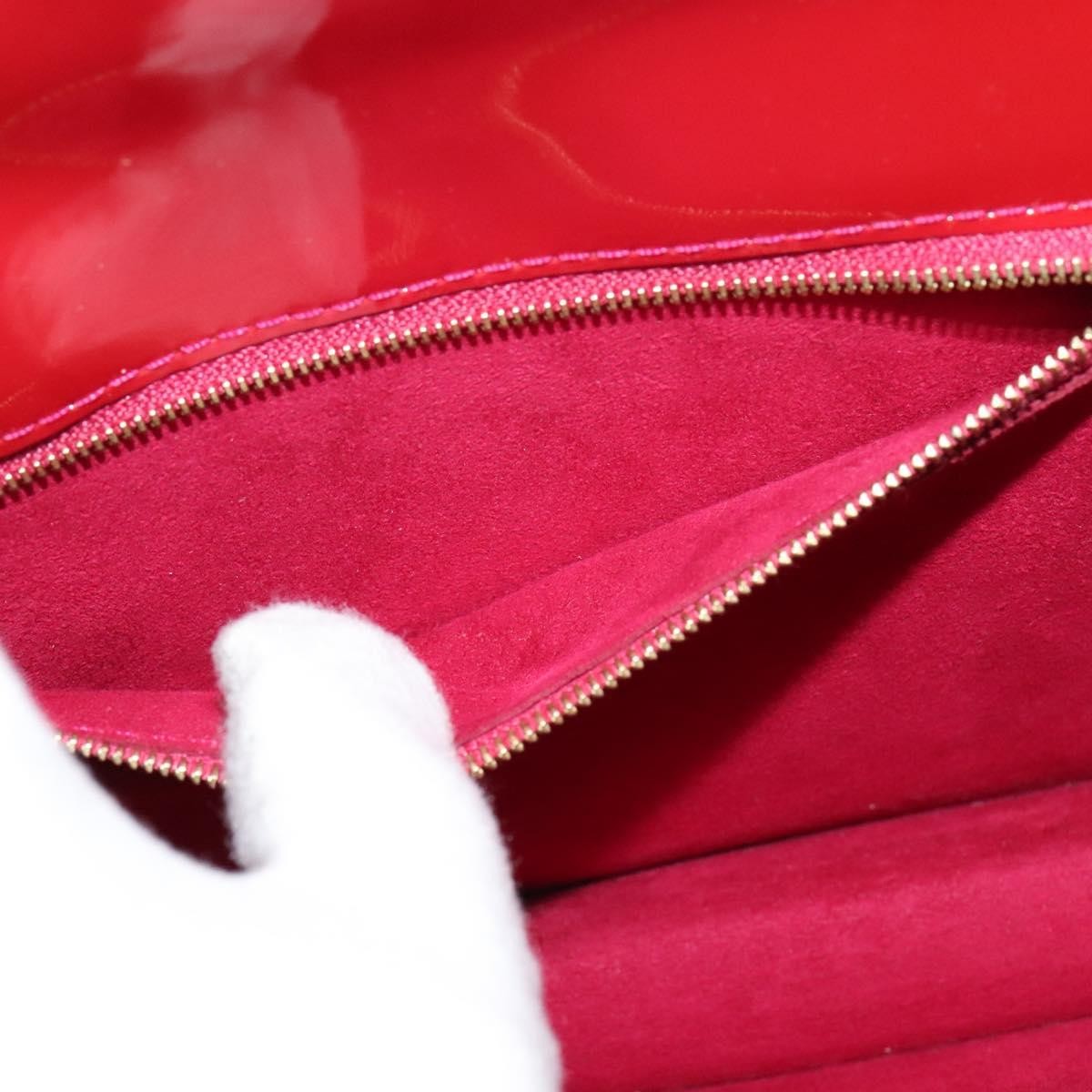 Louis Vuitton Monceau Handbag Vernis, RED, PATENT_LEATHER, Handbag