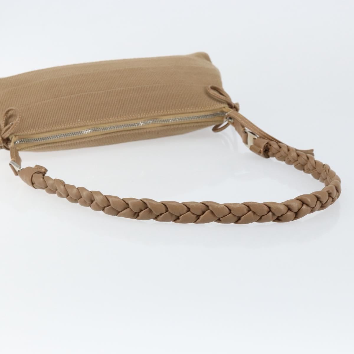 Salvatore Ferragamo Vala Shoulder Bag Nylon, BEIGE, NYLON, Shoulder bag