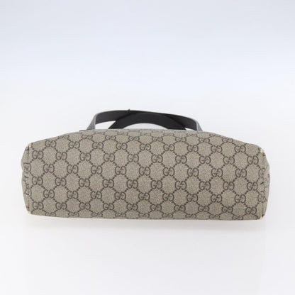 Gucci Plus Tote GG Coated Canvas with Leather, BEIGE, CANVAS, Tote bag