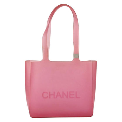 Chanel Jelly Tote Rubber, RED, RUBBER, Tote bag