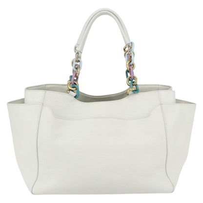 Salvatore Ferragamo Vintage Tote bag Leather, WHITE, LEATHER, Tote bag