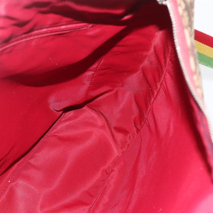 Christian Dior Vintage Rasta Messenger Bag Diorissimo Coated Canvas, BROWN, PVC, Shoulder bag