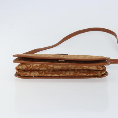 Christian Dior Vintage Trotter Shoulder Bag Canvas, BROWN, CANVAS, Shoulder bag