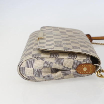 Louis Vuitton Favorite Handbag Damier, WHITE, CANVAS, Clutche & pouche