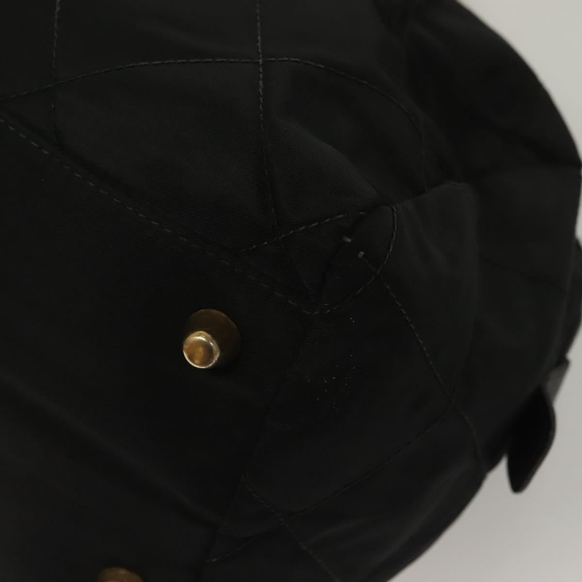 Prada Chain Shoulder Bag Tessuto, BLACK, NYLON, Shoulder bag