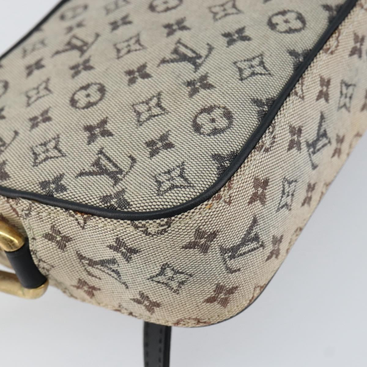 Louis Vuitton Juliette Crossbody Bag Mini Lin, BLUE, CANVAS, Shoulder bag