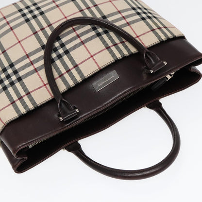 Burberry Nova Check Tote canvas check pattern, BEIGE, CANVAS, Tote bag