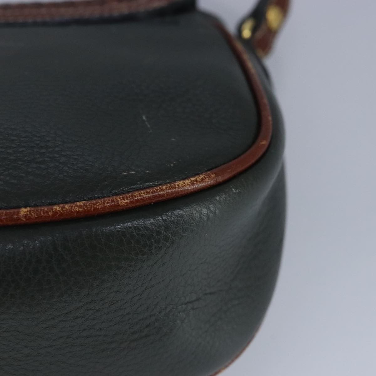 Bally Vintage Shoulder Bag Leather, Green, Leather, Shoulder Bag