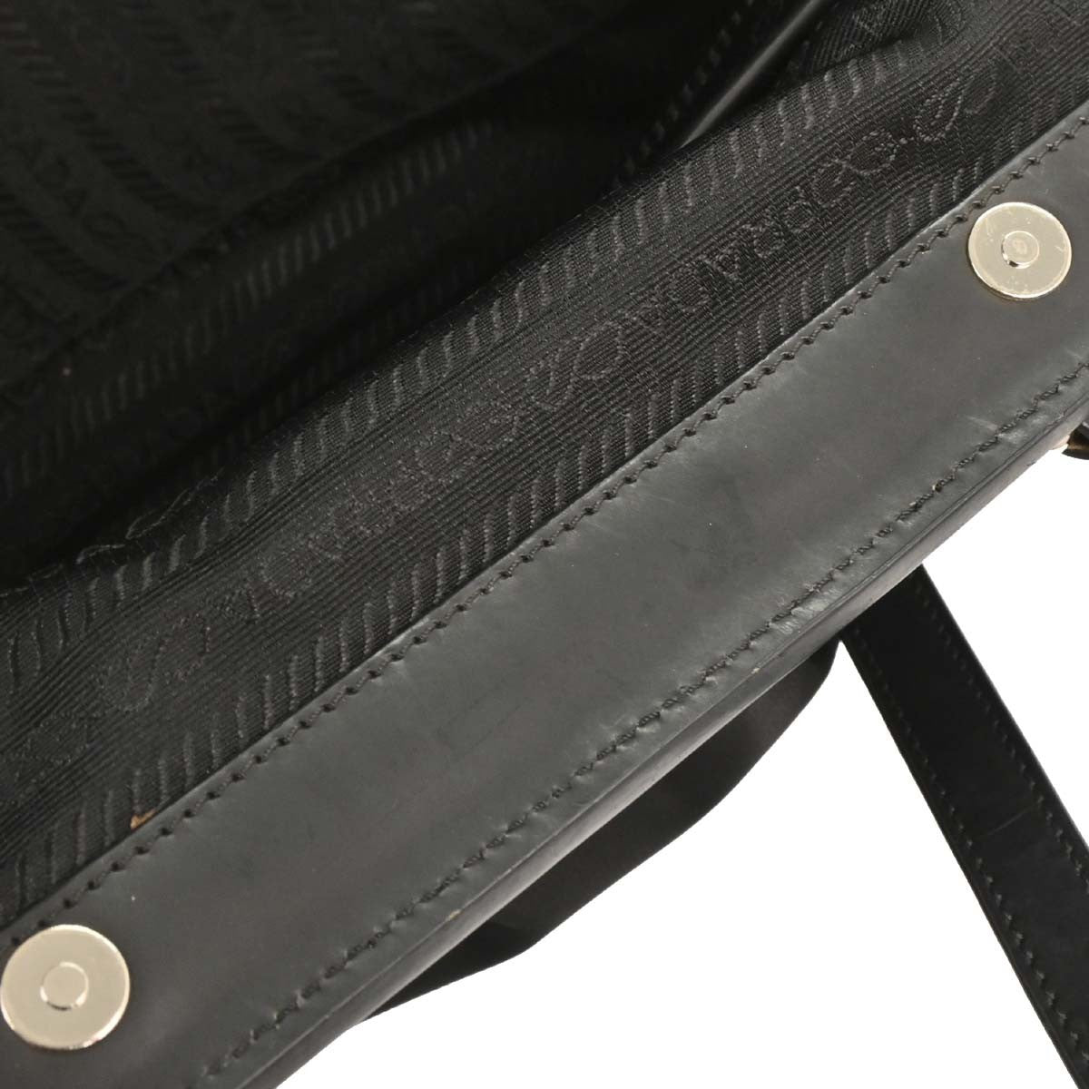 Prada Vintage Shoulder Bag Tessuto, BLACK, NYLON, Shoulder bag