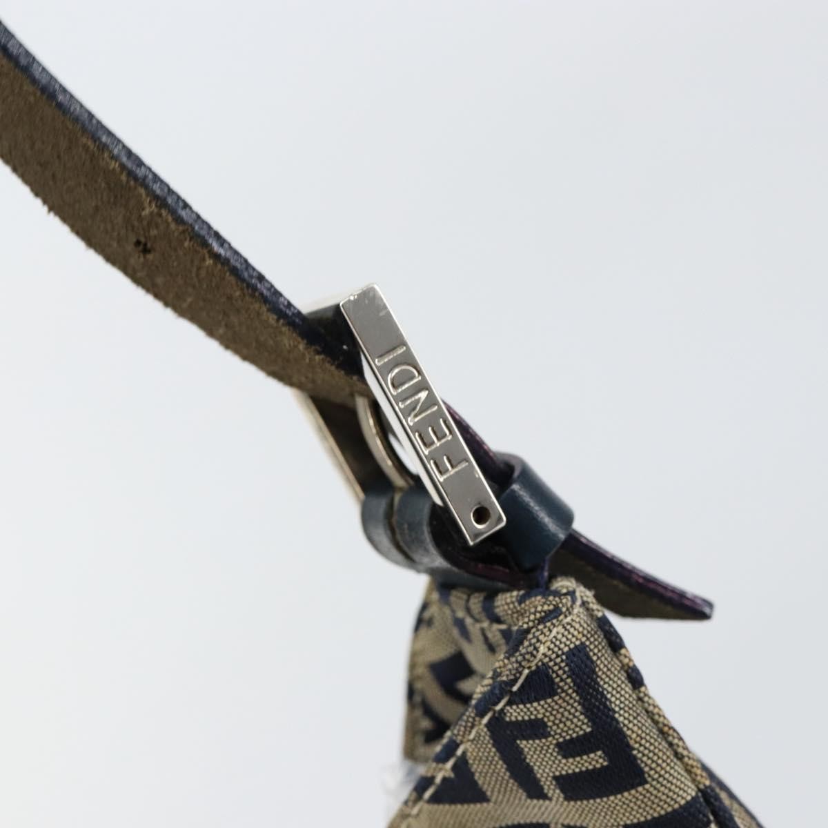 Fendi Vintage Hobo Zucchino Canvas, NAVY, CANVAS, Shoulder bag