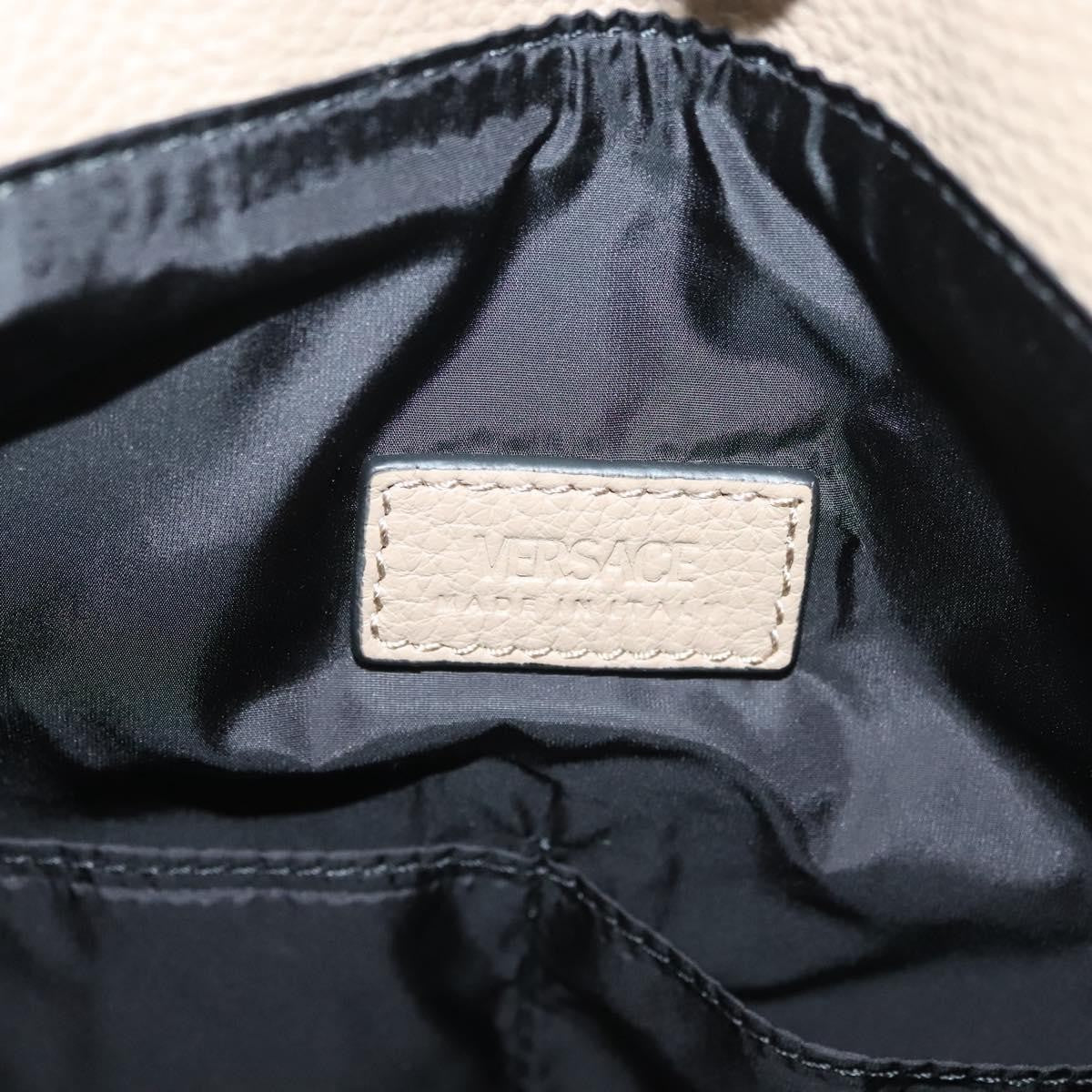 Versace La Medusa Tote Embossed Canvas, BEIGE, LEATHER, Tote bag