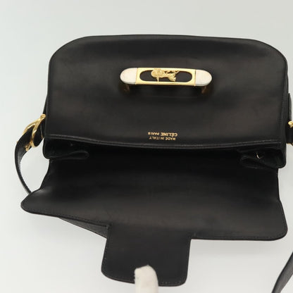 Celine Horse Carriage Shoulder bag Leather, BLACK, LEATHER, Shoulder bag